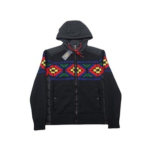 polo ralph lauren black hybrid down hooded jacket