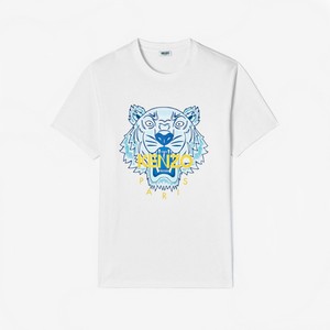 kenzo tiger shirt white