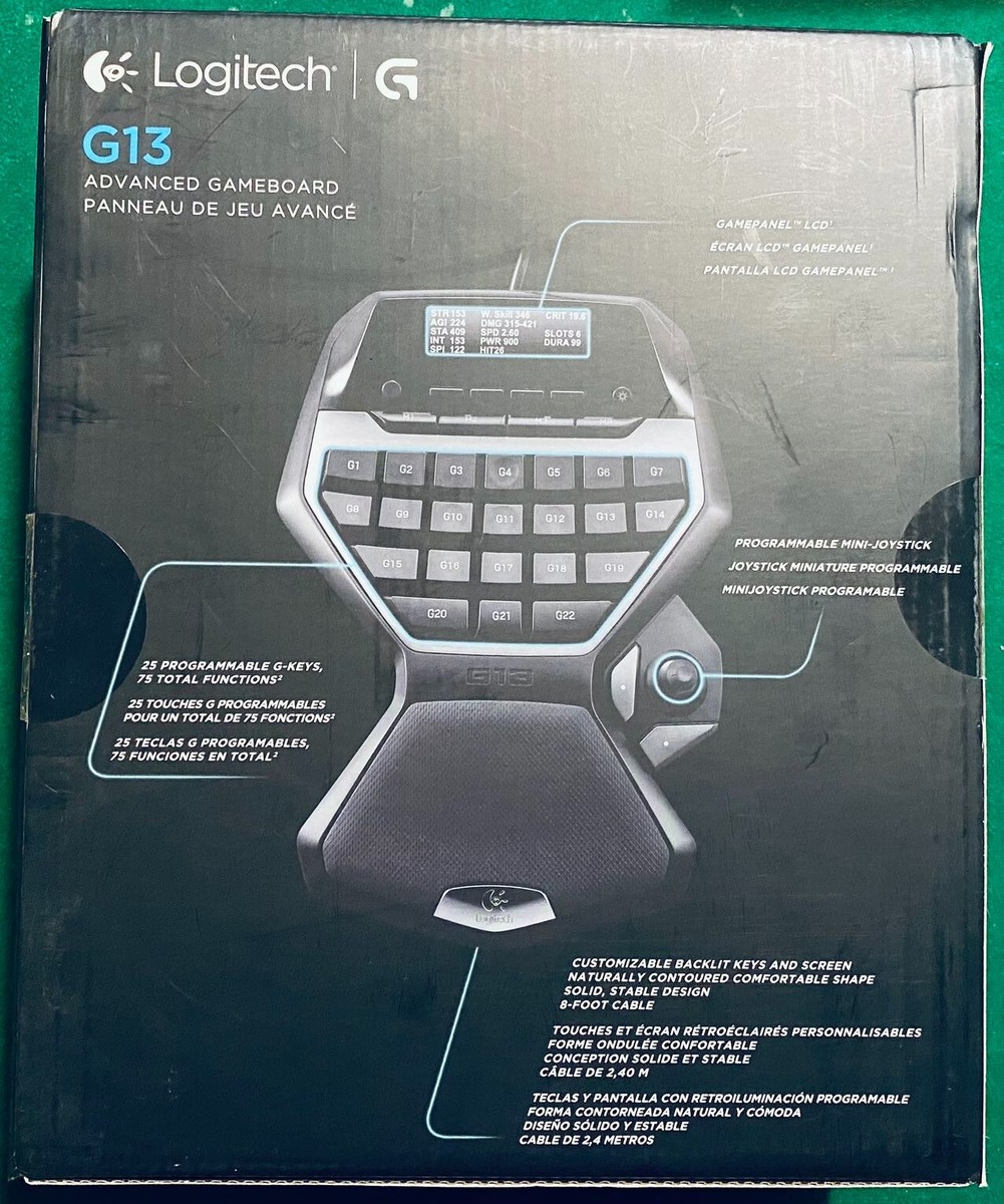 Logitech G13 Advanced Programmable USB Gameboard w/ LCD Display