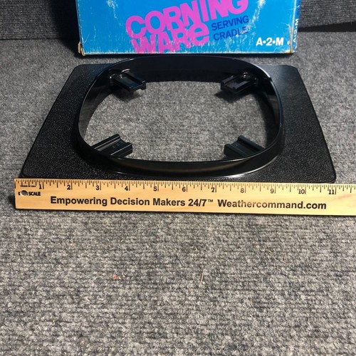 Vintage Corning Ware Black Serving Cradle A-84 A-5 A-10 - Picture 6 of 11