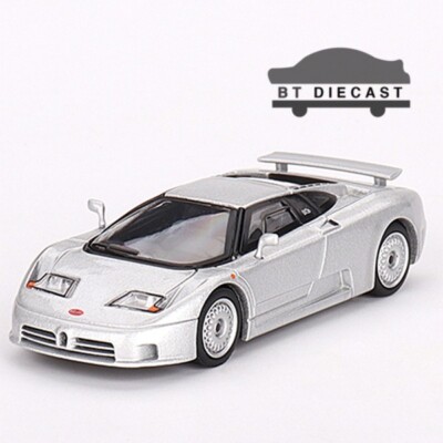MINI GT BUGATTI EB110 GT 1/64 DIECAST MODEL CAR GRIGIO CHIARO SILVER MGT00704