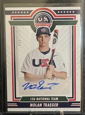 2022 USA stars & stripes Nolan Traeger auto! /499! rare