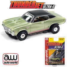 Auto World Thunderjet 1972 Buick GS Green HO Scale Slot Car