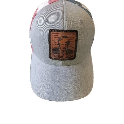 TRUMP MUGSHOT 2024 Leather Patch Hat