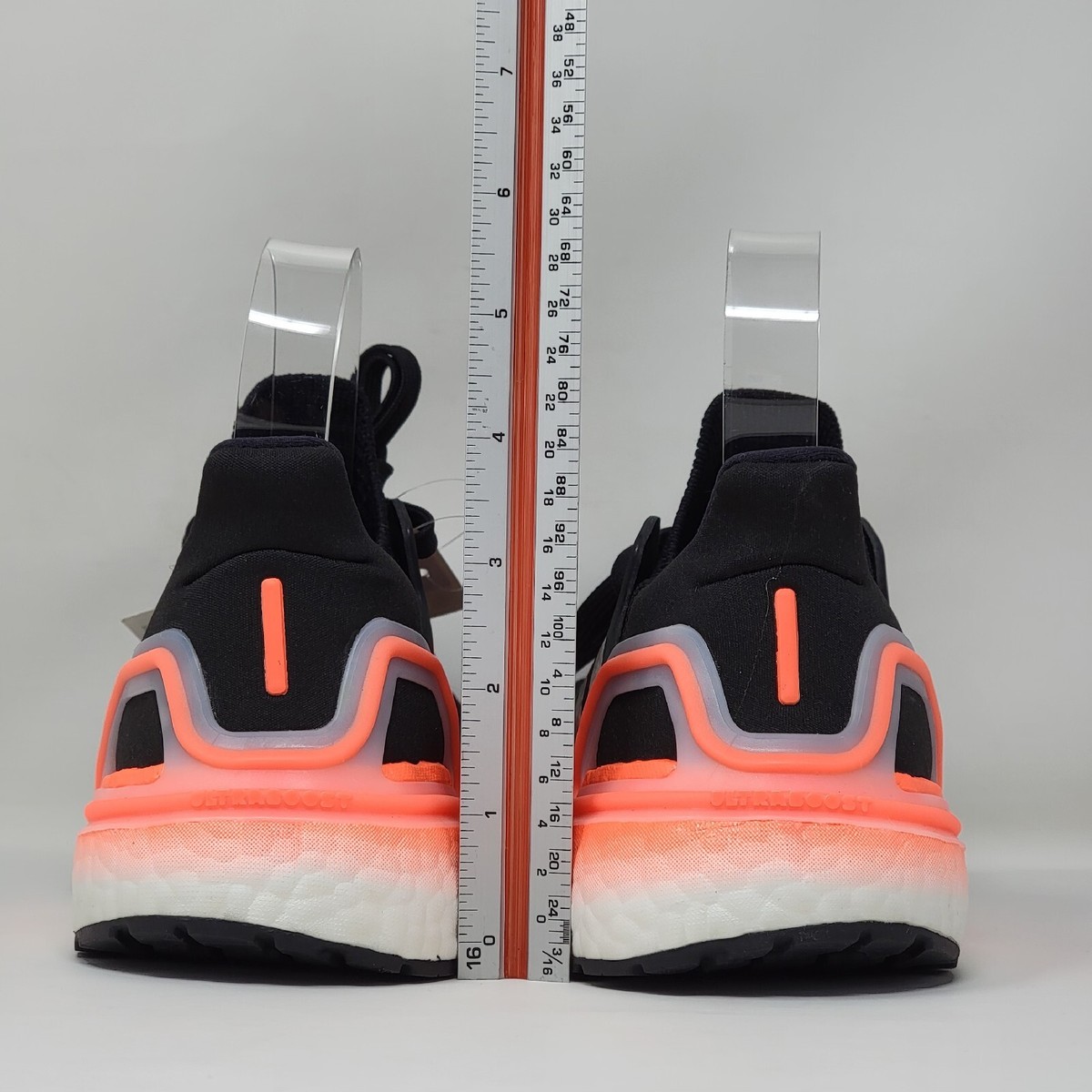 Adidas UltraBoost 20 Core Black Coral Running Shoes Mens Size 4 EG0756 New Adidas UltraBoost 20 Core Black Coral Running Shoes Mens  main image 3