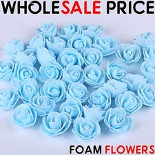 1000 Foam Mini Roses WHOLESALE Heads Buds Small Flowers Wedding Home Partys UK