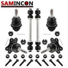 6PCS Front Lower Upper Ball Joints Sway Bar Links For Chevrolet GMC K1500 K2500