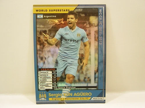 Panini WCCF 2011-12 WOS Sergio Kun Aguero 1988 Argentina　No.16 ManCity Superstar