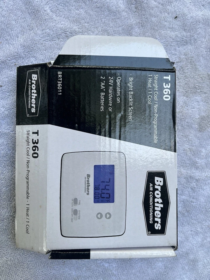 Brothers T360 Single Stage Non-Programmable Thermostat - Image 3 of 4