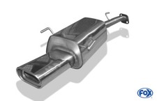 Fox Auspuff Sportauspuff Sportendschalldämpfer für Opel Astra G Caravan 1,8l