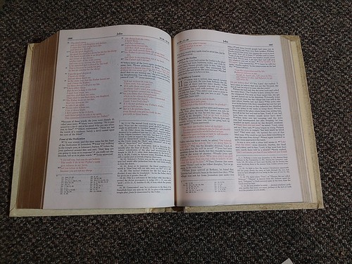 1971-72 Holy Bible NAB Fireside Family Edition Catholic Large Red Print N.T. Vtg - Picture 19 of 19