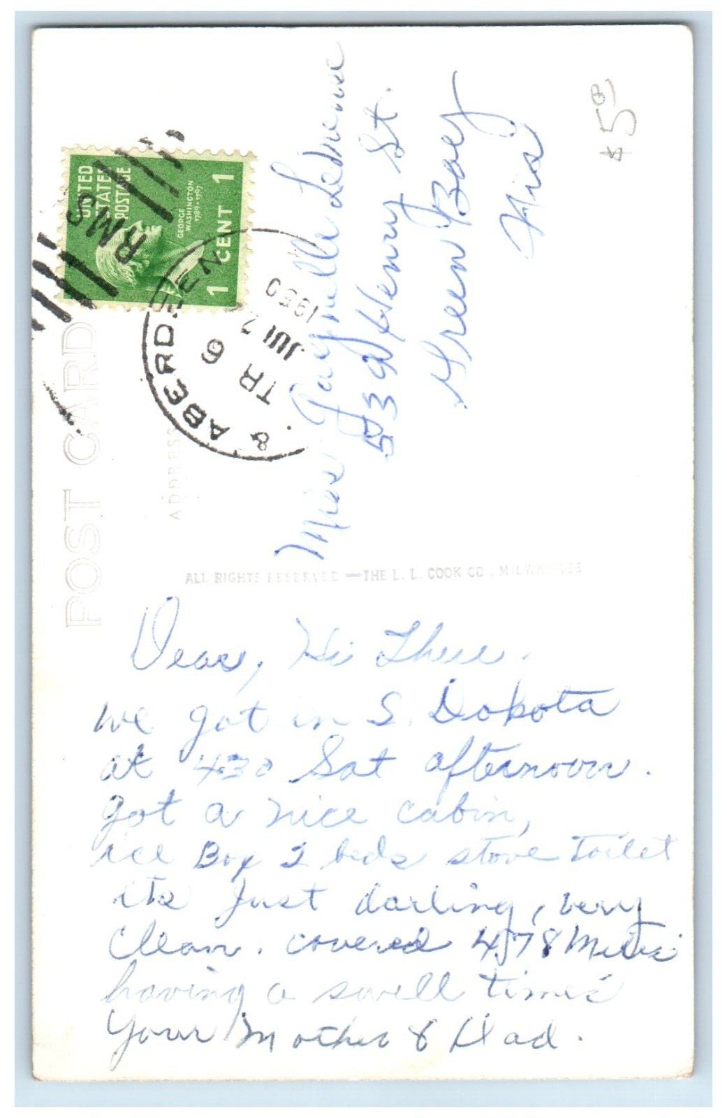 1950 School And Church Of St. Lawrence Milbank South Dakota RPPC Photo