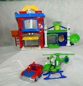 spider man headquarters playset