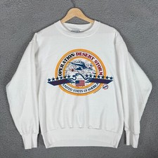 Vintage Operation Desert Storm Sweatshirt Small Military Made In USA 90s