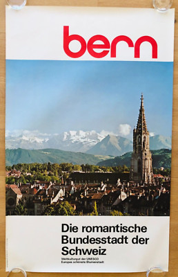 Plakat Tourismus Poster Schweiz - Bern - Romantische - Mühlemann - Studer