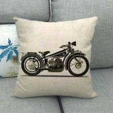 🇬🇧Iconic Motorcycle’s Design Cushion Cover With Hidden Zip 45x45cm BMW R32
