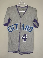 1980s Gitano Sleep Team Gray Night Shirt PJs Nightgown Pajamas Womens OSFA USA