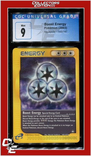Boost Energy graded CGC 9 for sale on eBay
