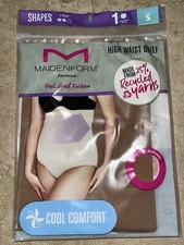 New Maidenform Flexees High Waist BRIEF Firm Shapewear Small Cool Comfort
