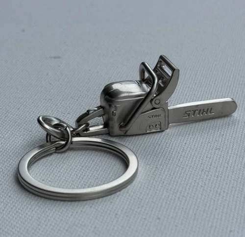 STIHL Original Metal Chainsaw Keyring Keychain Saw 04209600008