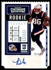 2020 Panini Contenders Devin Asiasi - Rookie Ticket Auto #181 Ticket Stub /86