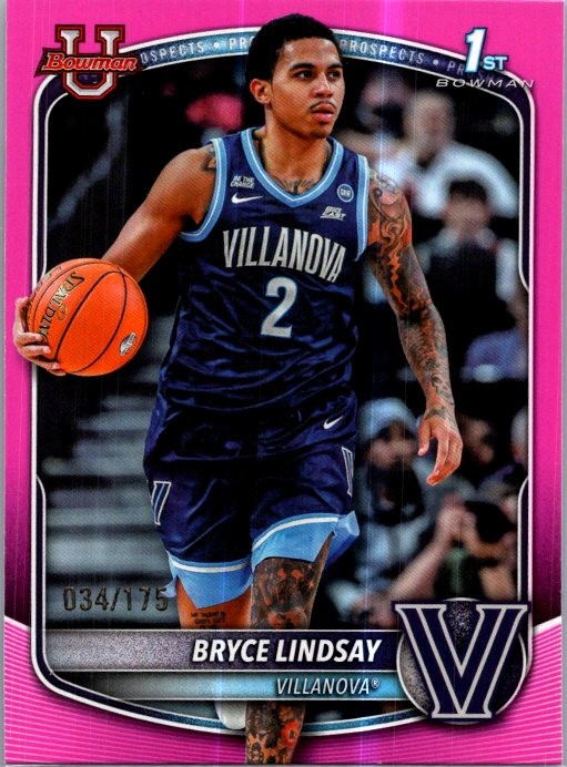 2025-26 Bowman #BPP-52 Bryce Lindsay Prospects Pink Border #/175