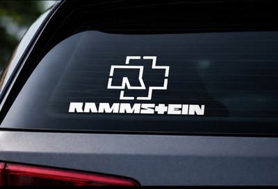 Rammstein Aufkleber Sticker 25cm Vinyl weiss 