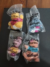 Kelloggs Mini Beans Winnie The Pooh Complete Set . Pooh Roo Eeyore Piglet NIP. O