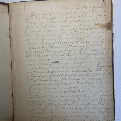 Patrons Of Animal Husbandry /Grange Records Journals # 168 Somerset MA 510 - Picture 15 of 21