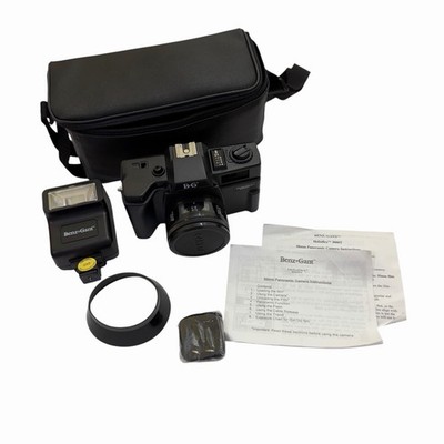 Benz-Gant Helioflex 3000T 35mm Panoramic Camera w/ Flash Case & Manuals