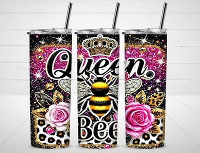 Queen Bee Personalize 20oz Stainless Steel Insulated Tumbler