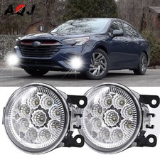 Pair LED Fog Light Driving Lamp Assembly For Subaru Legacy 2010-2022 2023 2024
