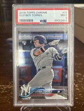 2018 Topps Chrome Gleyber Torres RC PSA 9 