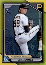 Josh Hartle 1st Bowman #BDC-3 #/75 Pittsburgh Pirates