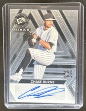 2024 Leaf Press Pass Premium Chase Burns Auto Autograph Brite Rookie XRC #/199