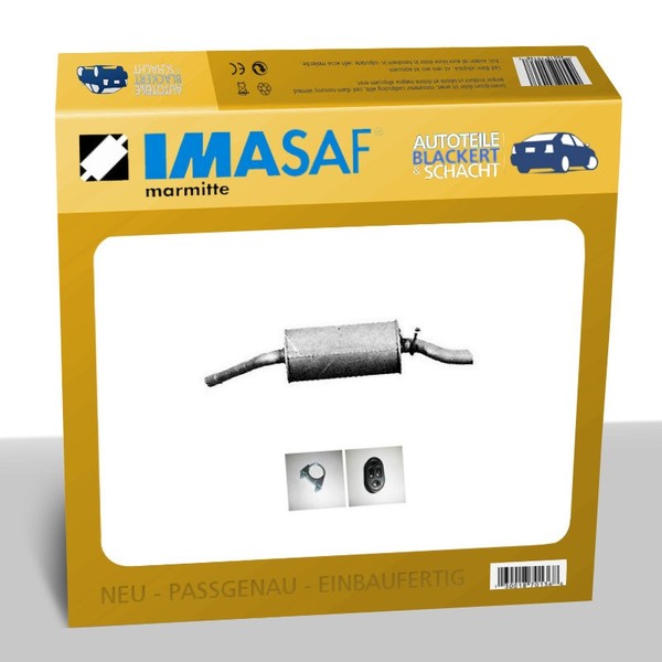 Imasaf Esd Auspuff Endtopf FüR Ford Sierra SchräGheck (Gbc) 1.3/1.6 -8/85-image
