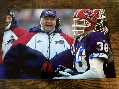 Buffalo Bills MARK KELSO Signed 4x6 Photo NFL AUTOGRAPH