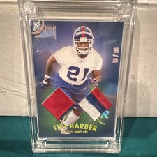 Tiki Barber Rookie Patch Serial Numbered /25 New York Giants NFL Card. rookie card picture