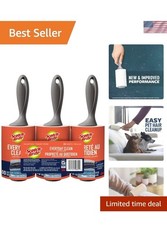 3pack Scotch Brite Everyday Clean Lint Roller -, White, 300 Sheets