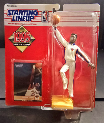 #ad #ad 1995 🏀 Patrick Ewing #34 New York Knicks Starting Lineup Basketball $12.99