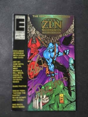 Zen Intergalactic Ninja Sourcebook #1 (1993) Signed By Steve Stern & Bill Maus