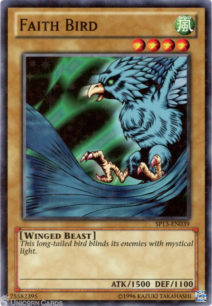 SP13-EN039 Faith Bird : Starfoil Rare UNL Edition Mint YuGiOh Card
