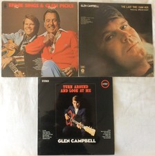 Glen Campbell●3 x UK Vinyl LP●Ernie Sings Glen Picks-Last Time I Saw Her + 1