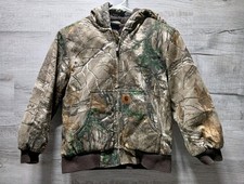 Carhartt Real Tree Youth Medium 10/12 Hooded Camo Jacket EXCELLENT CONDITION