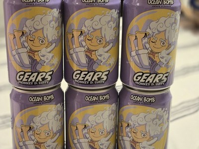 6X OCEAN BOMB GEAR 5  LUFFY  (GRAPE  FLAVOR)