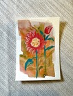 ACEO original painting flowers 2.5x3.5 — photo 1