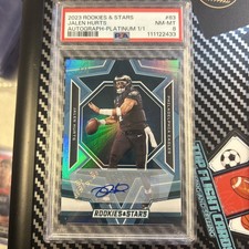 2023 Rookies And Stars Jalen Hurts 1/1 Platinum Auto Psa 8