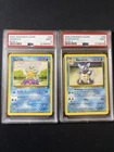 2000 Pokemon Base Set 2 Squirtle 93/130 And Wartortle 63/130 PSA 9