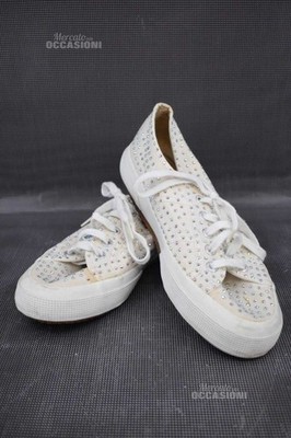 Superga Damenschuhe weiß mit Strass N 38