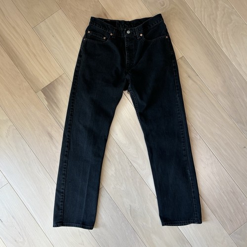 Vintage Levi’s 505 Denim Black Jean USA Made 505-0260 Size 31x30 - Picture 3 of 7